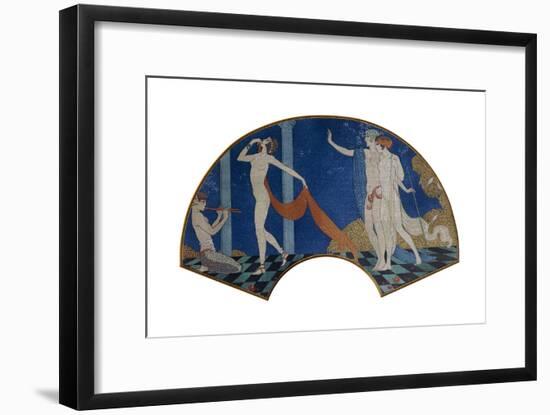 Dancing Figures on a Terrace, 1911-Georges Barbier-Framed Giclee Print