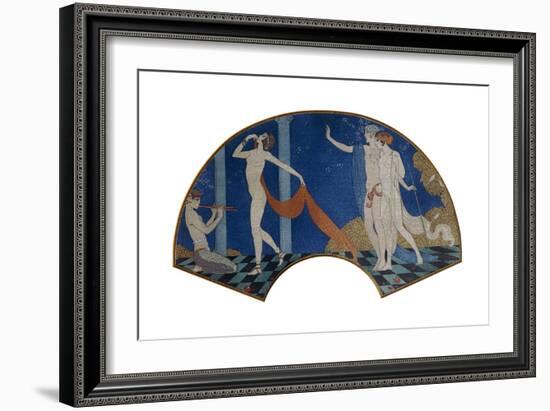 Dancing Figures on a Terrace, 1911-Georges Barbier-Framed Giclee Print