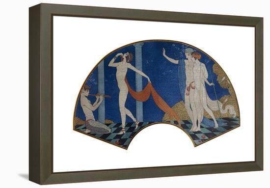 Dancing Figures on a Terrace, 1911-Georges Barbier-Framed Stretched Canvas