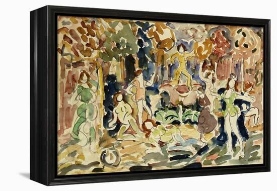 Dancing Figures-Maurice Brazil Prendergast-Framed Premier Image Canvas