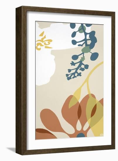 Dancing Flowers II-Mary Calkins-Framed Giclee Print