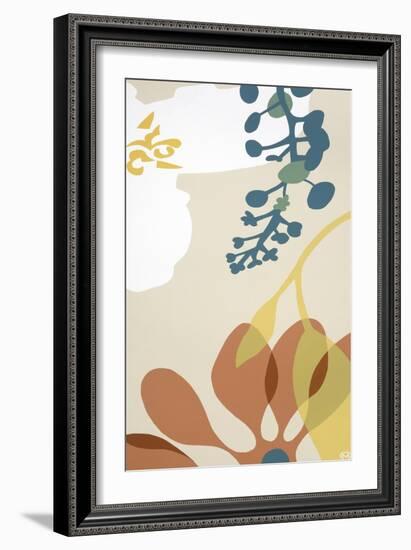 Dancing Flowers II-Mary Calkins-Framed Giclee Print