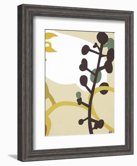 Dancing Flowers IV-Mary Calkins-Framed Premium Giclee Print