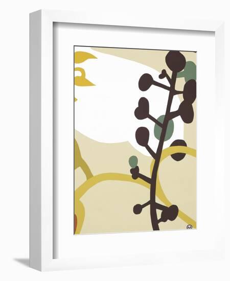 Dancing Flowers IV-Mary Calkins-Framed Premium Giclee Print