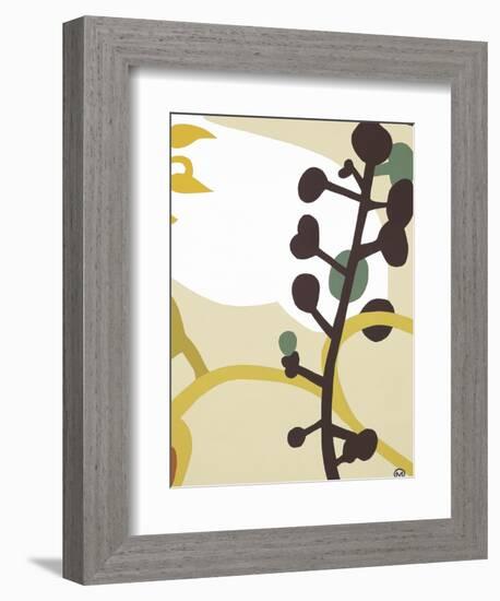 Dancing Flowers IV-Mary Calkins-Framed Giclee Print