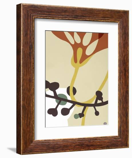 Dancing Flowers V-Mary Calkins-Framed Giclee Print