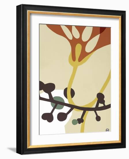 Dancing Flowers V-Mary Calkins-Framed Premium Giclee Print