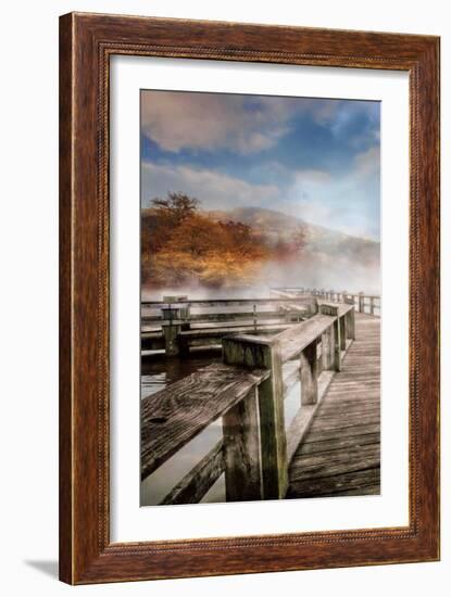 Dancing Fog at the Lake-Celebrate Life Gallery-Framed Art Print