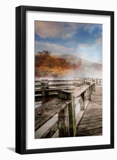 Dancing Fog at the Lake-Celebrate Life Gallery-Framed Art Print