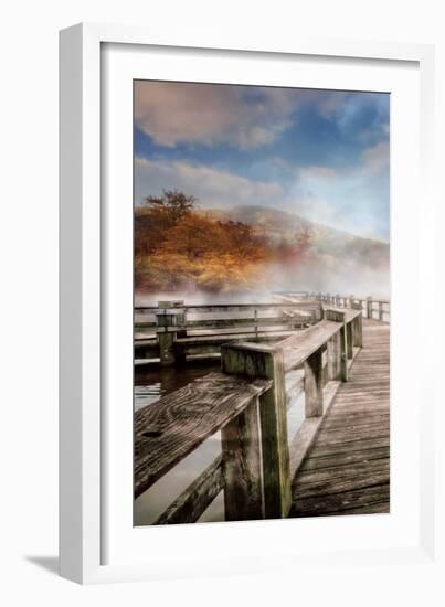 Dancing Fog at the Lake-Celebrate Life Gallery-Framed Art Print