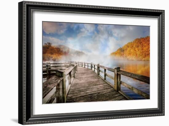 Dancing Fog at the Lake-Celebrate Life Gallery-Framed Art Print