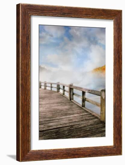 Dancing Fog at the Lake-Celebrate Life Gallery-Framed Art Print