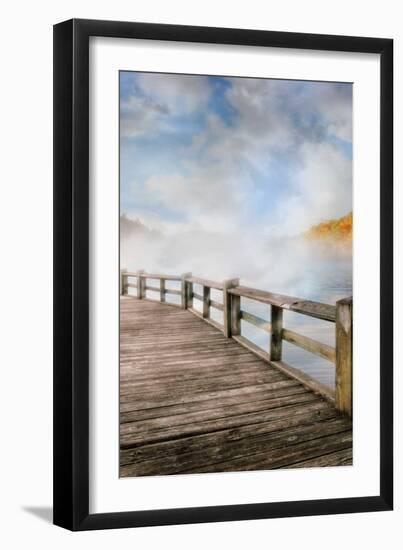 Dancing Fog at the Lake-Celebrate Life Gallery-Framed Art Print