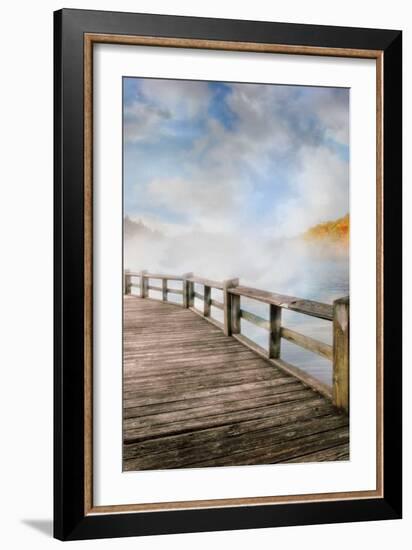 Dancing Fog at the Lake-Celebrate Life Gallery-Framed Art Print