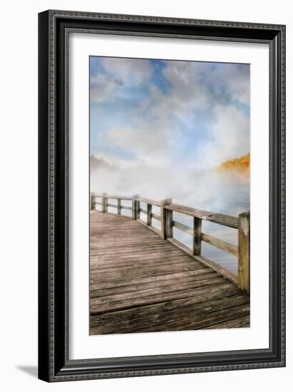 Dancing Fog at the Lake-Celebrate Life Gallery-Framed Art Print