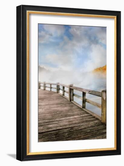 Dancing Fog at the Lake-Celebrate Life Gallery-Framed Art Print