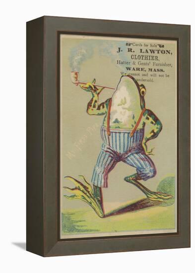 Dancing Frog with Pipe-null-Framed Premier Image Canvas