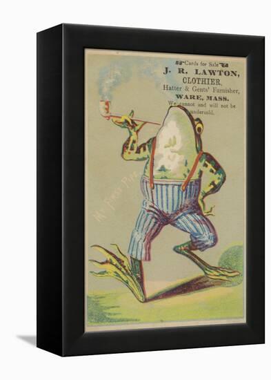 Dancing Frog with Pipe-null-Framed Premier Image Canvas