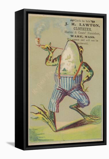 Dancing Frog with Pipe-null-Framed Premier Image Canvas