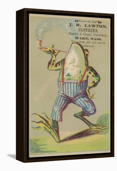 Dancing Frog with Pipe-null-Framed Premier Image Canvas