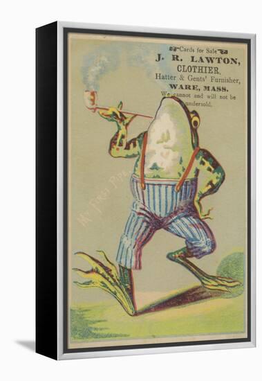 Dancing Frog with Pipe-null-Framed Premier Image Canvas