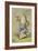 Dancing Frog with Pipe-null-Framed Premium Giclee Print