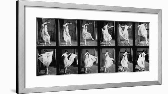 Dancing Girl, 1887-Eadweard Muybridge-Framed Giclee Print