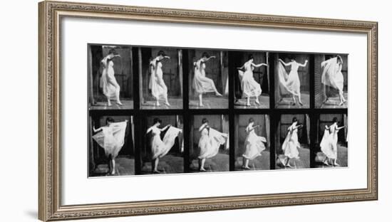 Dancing Girl, 1887-Eadweard Muybridge-Framed Giclee Print