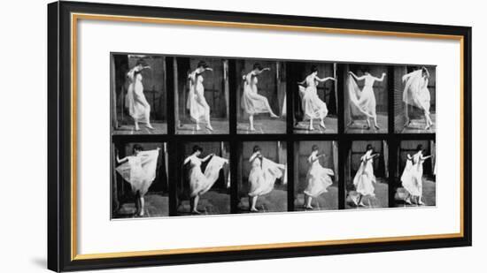 Dancing Girl, 1887-Eadweard Muybridge-Framed Giclee Print