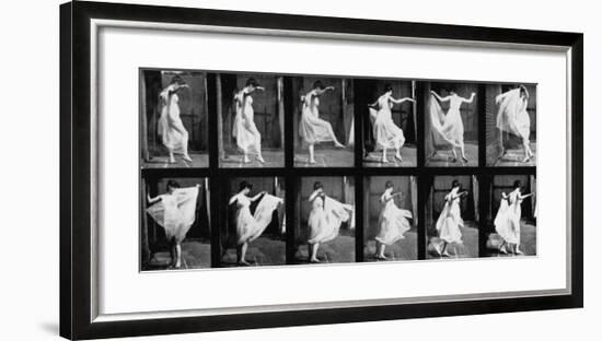 Dancing Girl, 1887-Eadweard Muybridge-Framed Giclee Print