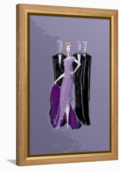 Dancing Girl and Men-FS Studio-Framed Premier Image Canvas