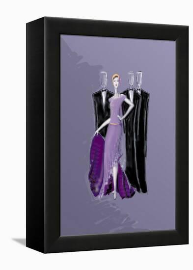 Dancing Girl and Men-FS Studio-Framed Premier Image Canvas