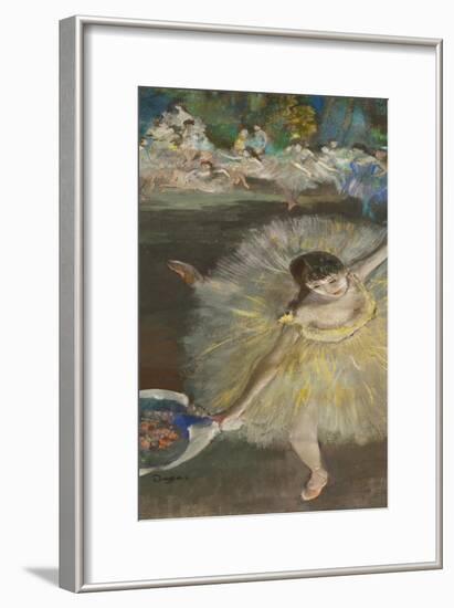 Dancing Girl, Fin D'Arabesque, 1877-Edgar Degas-Framed Giclee Print