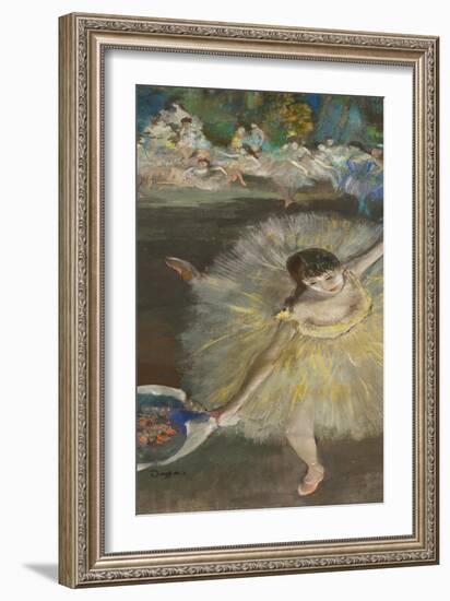 Dancing Girl, Fin D'Arabesque, 1877-Edgar Degas-Framed Giclee Print