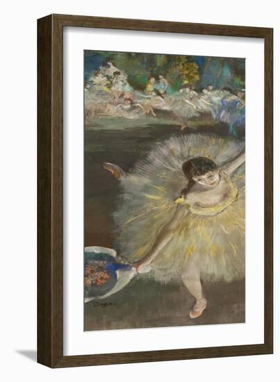 Dancing Girl, Fin D'Arabesque, 1877-Edgar Degas-Framed Giclee Print