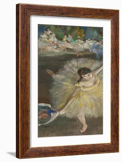 Dancing Girl, Fin D'Arabesque, 1877-Edgar Degas-Framed Giclee Print