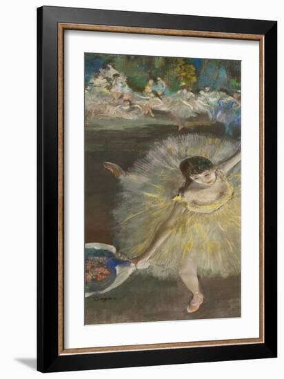 Dancing Girl, Fin D'Arabesque, 1877-Edgar Degas-Framed Giclee Print