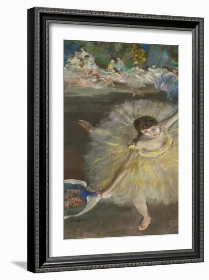 Dancing Girl, Fin D'Arabesque, 1877-Edgar Degas-Framed Giclee Print