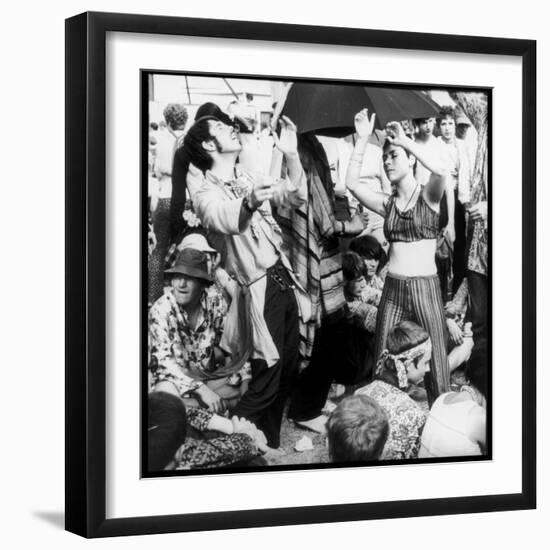 Dancing Hippies,1967-null-Framed Photographic Print