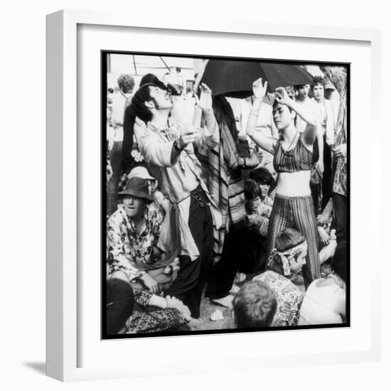 Dancing Hippies,1967-null-Framed Photographic Print