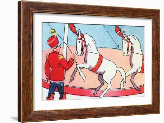 Dancing Horses-Julia Letheld Hahn-Framed Art Print