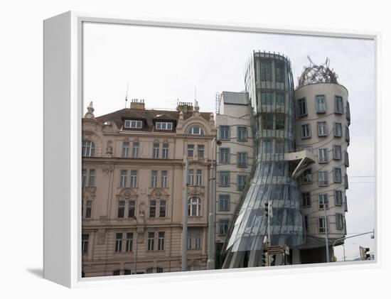 Dancing House, Prague, Czech Republic, Europe-Martin Child-Framed Premier Image Canvas