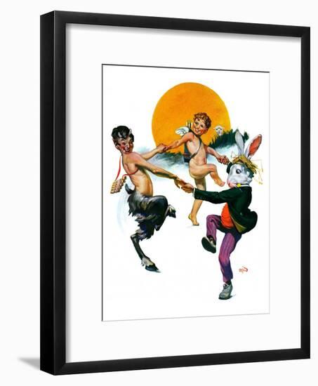 "Dancing in Spring,"March 16, 1929-Sam Brown-Framed Giclee Print