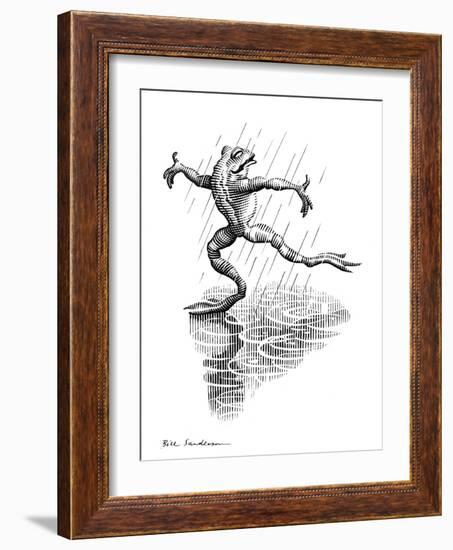 Dancing In the Rain, Conceptual Artwork-Bill Sanderson-Framed Photographic Print