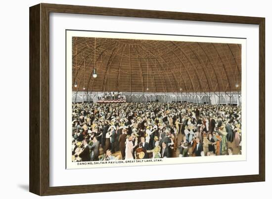 Dancing in the Saltair Pavilion, Great Salt Lake, Utah-null-Framed Art Print