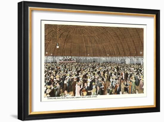 Dancing in the Saltair Pavilion, Great Salt Lake, Utah-null-Framed Art Print