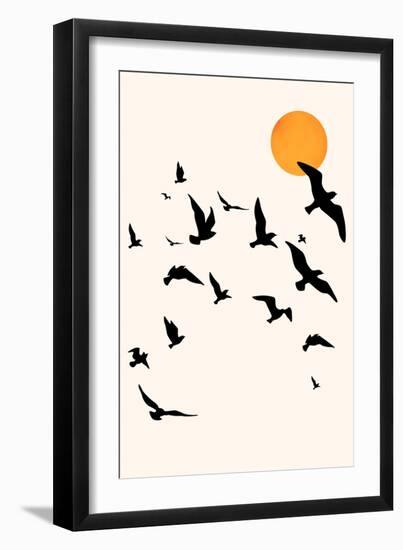 Dancing in the Sky-Kubistika-Framed Giclee Print