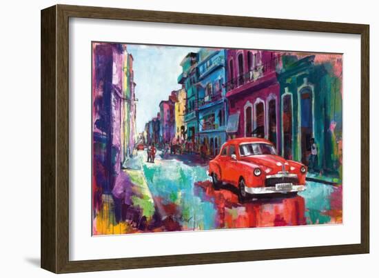 Dancing In The Streets Of Havana-Renate Holzner-Framed Art Print