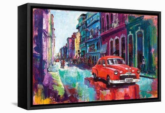 Dancing In The Streets Of Havana-Renate Holzner-Framed Stretched Canvas