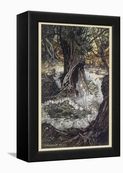 Dancing in Wood-Arthur Rackham-Framed Premier Image Canvas